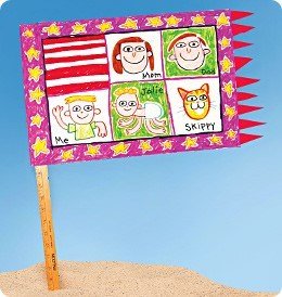 Children flag art Children flag art